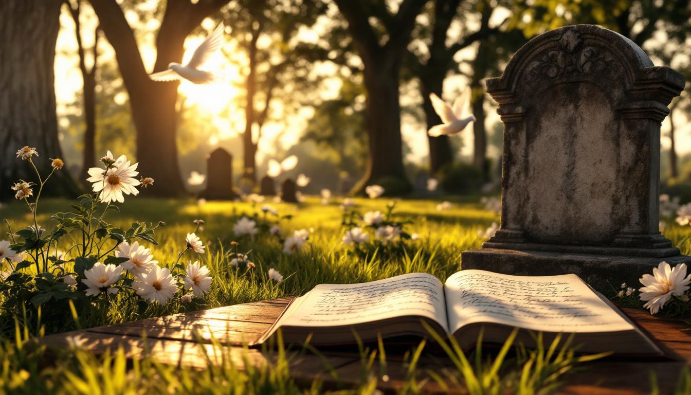 découvrez des poèmes émouvants et inspirants pour rendre un hommage sincère lors d'un enterrement. trouvez les mots justes pour honorer la mémoire de vos proches avec délicatesse.