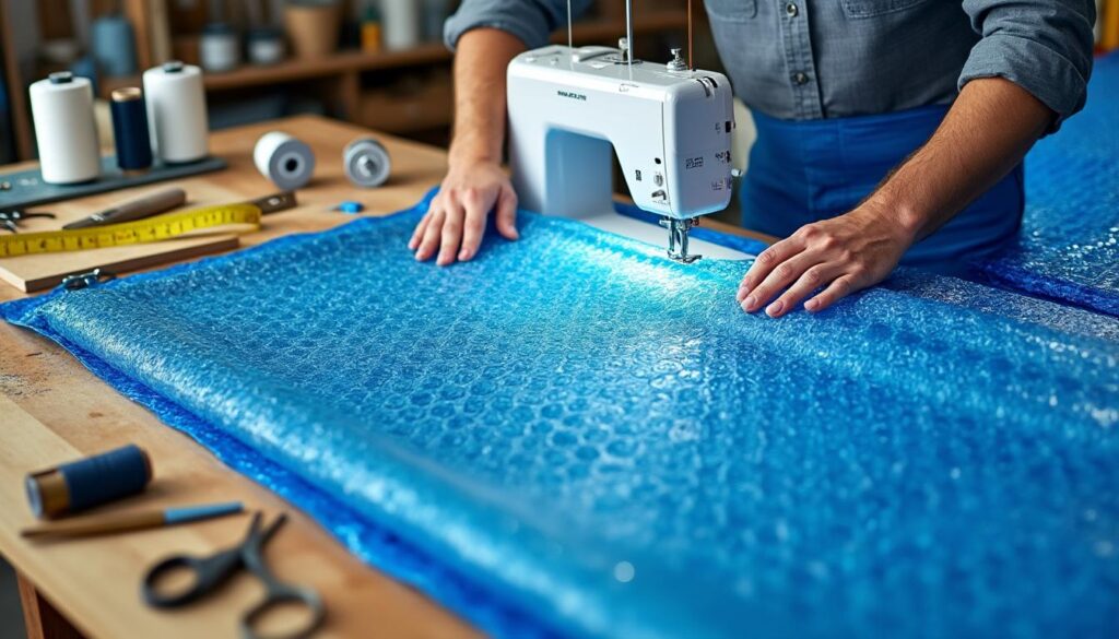 découvrez comment coudre facilement une bâche à bulle pour piscine grâce à notre guide étape par étape, idéal pour protéger votre piscine et économiser de l'énergie.